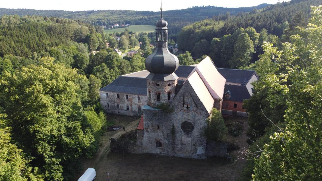 Hotel Maringotka Na Samote Na Kozi Farme Pobezovice Exteriér fotografie